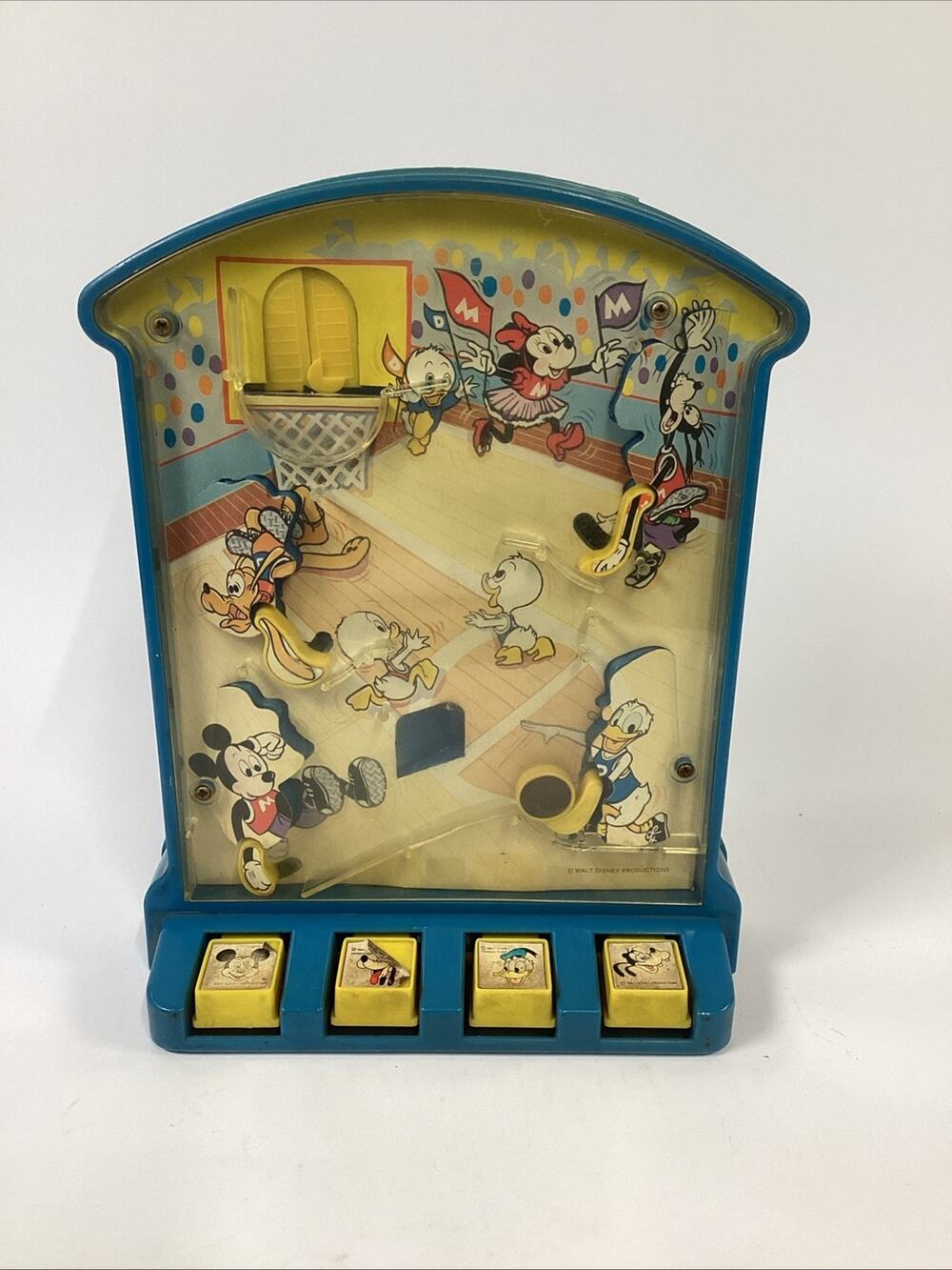 1978 Vintage Durham Disney Working Basketball Handheld Pinball Game